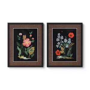 Set of 2: 16"x20" framed Botanical Posters by Rifle Paper Co